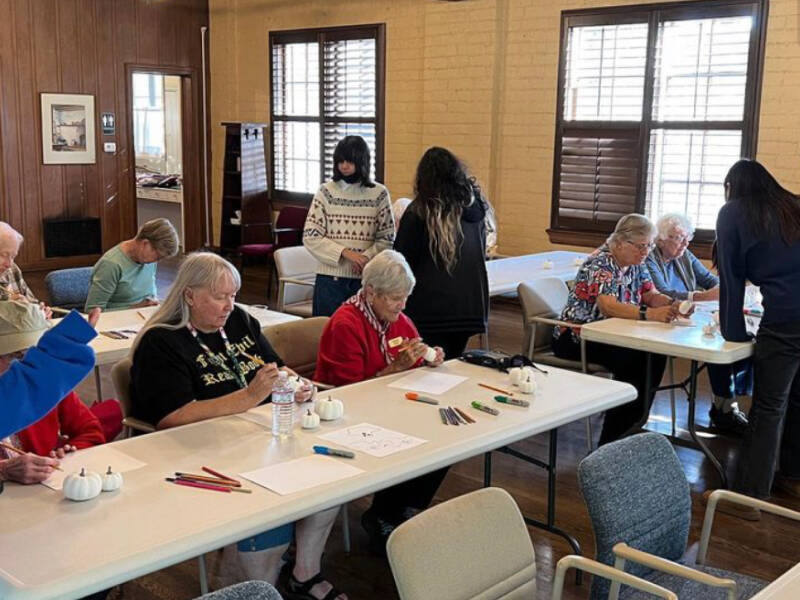 Painting Pumpkin at the Westminster Gardens